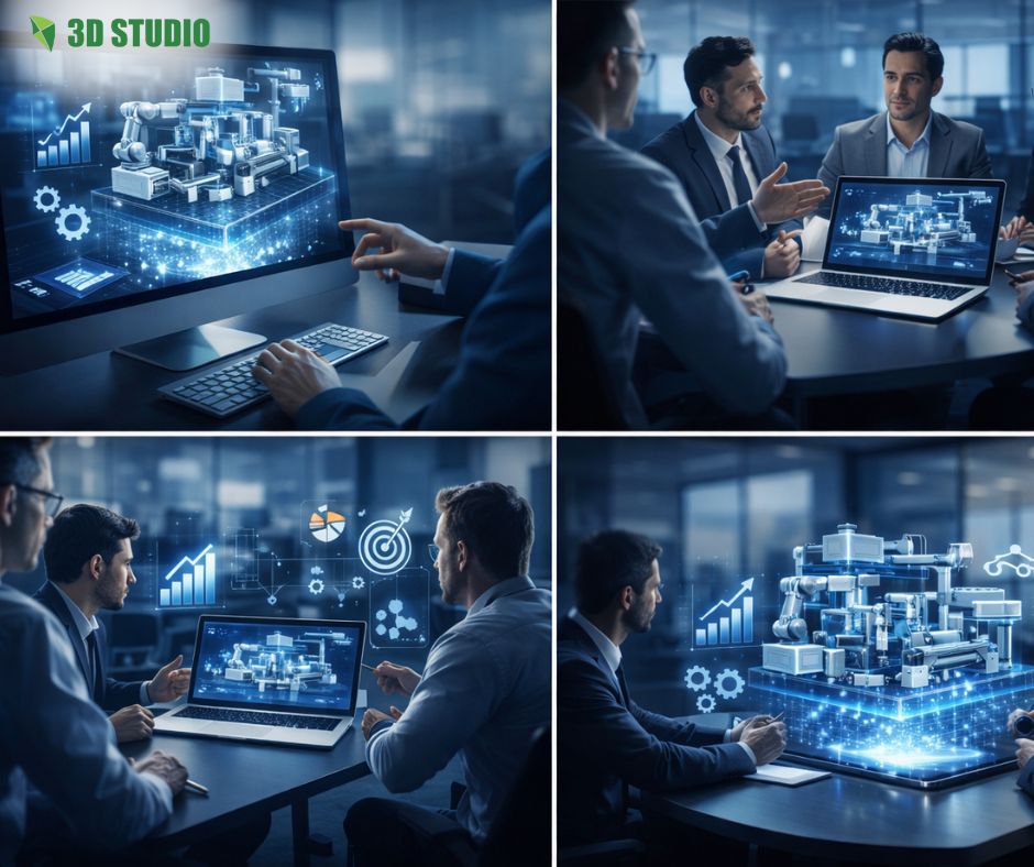 video 3D hỗ trợ bán hàng B2B